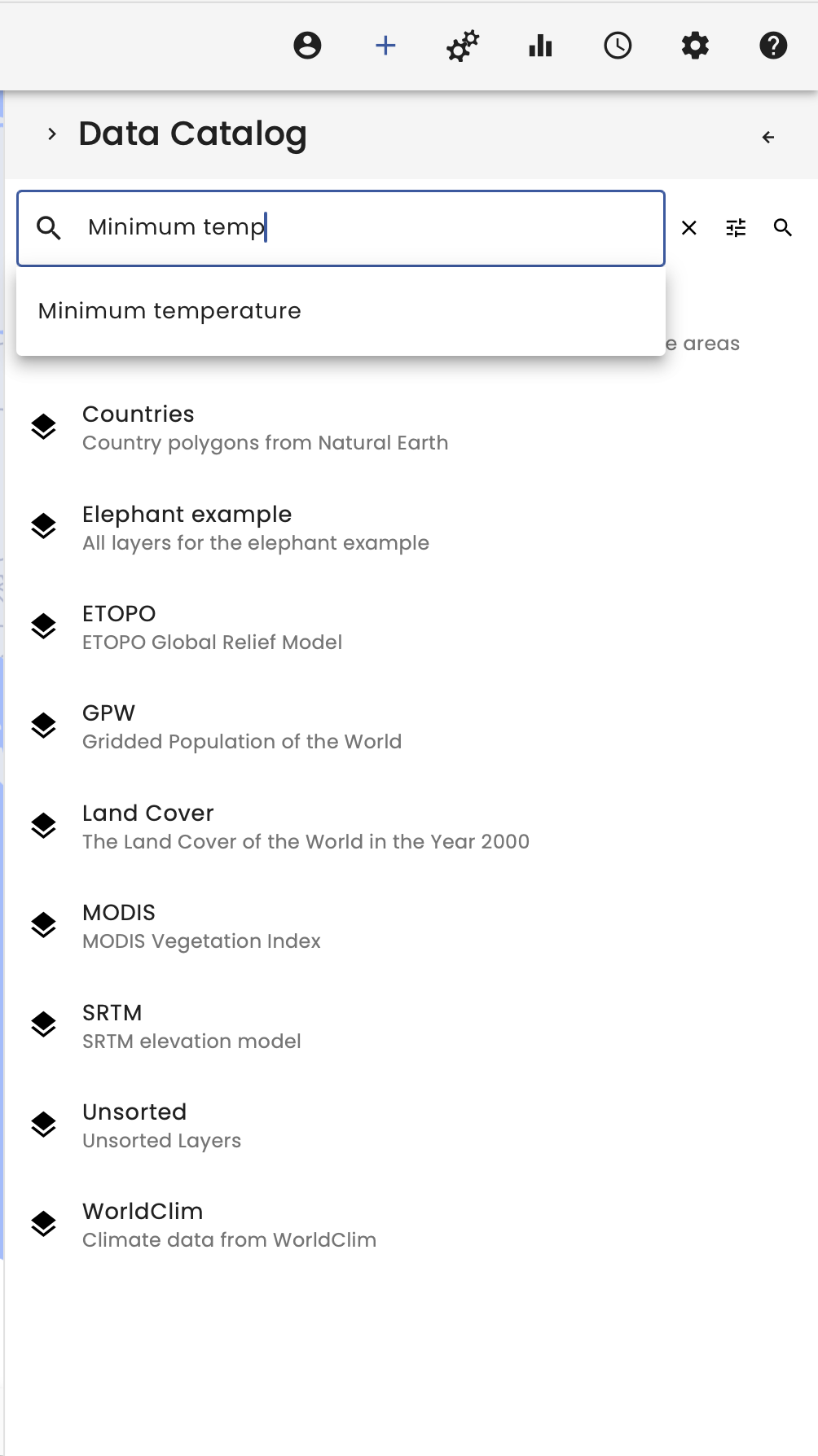 Minimum temperature search